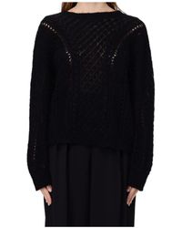 Twinset - Open Work Crewneck Jumper - Lyst