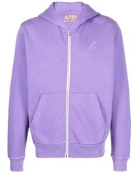 Autry - Logo-Patch Zipped Hoodie - Lyst