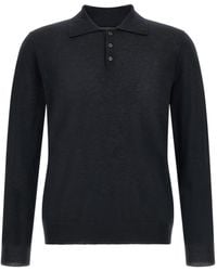 Zanone - Long-Sleeve Cashmere Polo Shirt - Lyst