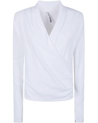 Liviana Conti - V-Neck Wrap Knitwear - Lyst
