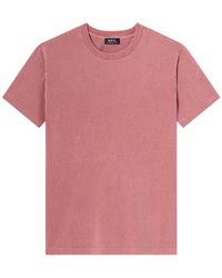 A.P.C. - Logo-Print Crew-Neck T-Shirt - Lyst