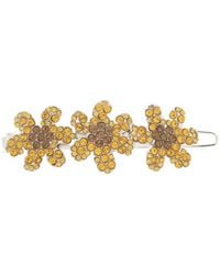 Marni - Crystal-Embellished Floral Hair Clip - Lyst