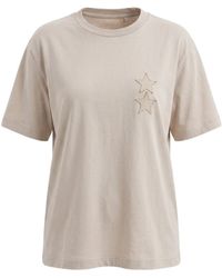 ICON DENIM - Star-Patch T-Shirt - Lyst