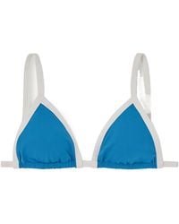 Marysia Swim - Porto Two-Tone Triangle Bikini Top - Lyst