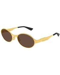 Bottega Veneta - Eyewear Round Frame Sunglasses - Lyst
