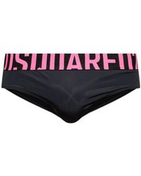 DSquared² - Elastic Waist Swimming Trunks - Lyst