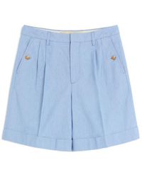 Valentino - Cuffed Denim Bermuda Shorts - Lyst