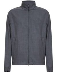 Herno - High Neck Zip-Up Jacket - Lyst
