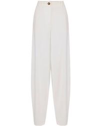 Elisabetta Franchi - Lightweight Crêpe Trousers - Lyst