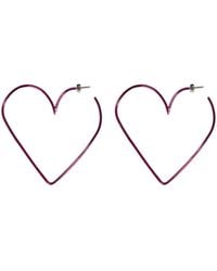 Isabel Marant - Minimalist Heart-Shaped Earrings - Lyst