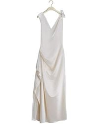 Dior - Long Draped Dress - Lyst