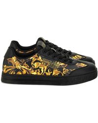 Versace Jeans Couture - Couture Barocco Printed Lace-Up Sneakers - Lyst