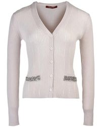 Max Mara - V-Neck Long-Sleeved Sweater - Lyst