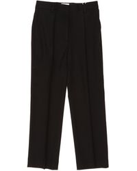 TOTEME - Totême Cropped Pleated Trousers - Lyst