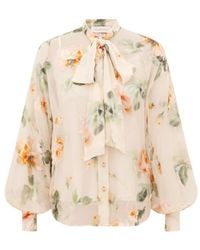 Zimmermann - Carousel Burnout Blouse - Lyst