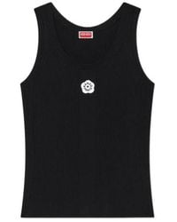 KENZO - Boke Flower 2.0 Embroidered Rib Tank Top - Lyst