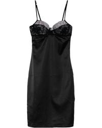 Oséree - Oséree Embellished Satin Tube Dress - Lyst