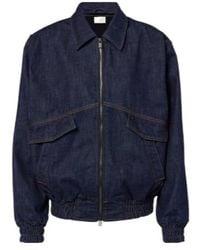Magda Butrym - Oversized Denim Bomber Jacket - Lyst
