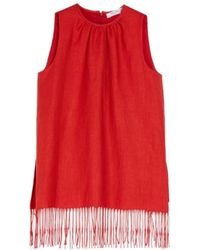 Max Mara - Fringed Sleeveless Top - Lyst