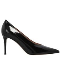 Gianvito Rossi - Robbie Pointed-Toe Pumps - Lyst