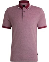 BOSS - Boss Logo Embroidered Short-Sleeved Polo Shirt - Lyst