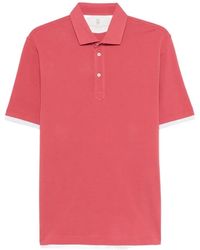 Brunello Cucinelli - Buttoned Trim Polo Shirt - Lyst
