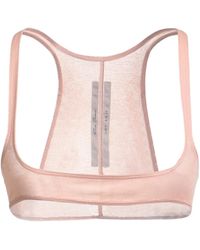 Rick Owens - Sleeveless Solid Color Cropped Top - Lyst