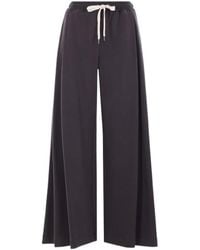 Brunello Cucinelli - Drawstring Wide-Leg Trousers - Lyst