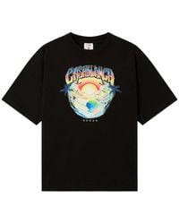 CASABLANCA - Airspray Oversized Short Sleeve T-Shirt - Lyst