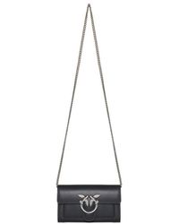 Pinko - Love One Chain Linked Crossbody Bag - Lyst