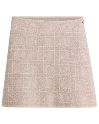 Dior - Macrocannage Straight Miniskirt - Lyst