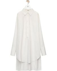 Loewe - Deconstructed Long-Sleeved Shirt Dress - Lyst