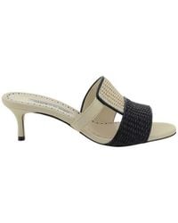 Manolo Blahnik - Open-Toed High-Heeled Sandals - Lyst