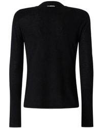 Pinko - Wool Ribbed-Cuff Sweater - Lyst