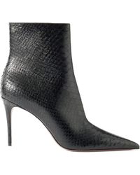 Paris Texas - Vera Snake-Effect Stiletto Boots - Lyst