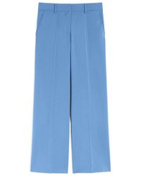 Weekend by Maxmara - Wool Wide-Leg Trousers - Lyst