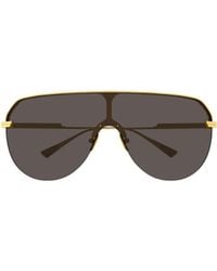 Bottega Veneta - Eyewear Long Ribbon Shield Sunglasses - Lyst