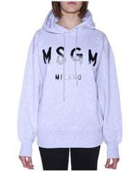 MSGM - Logo Sweater - Lyst