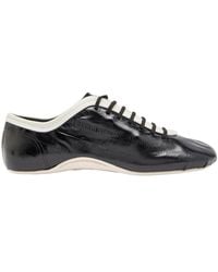 Dries Van Noten - Crinkled Leather Sneakers - Lyst