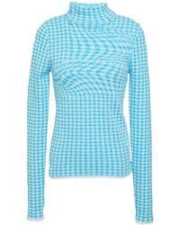 MM6 by Maison Margiela - Striped Lightweight Knit Sweater - Lyst