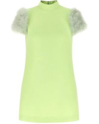 Valentino - Crepe Couture Mock Neck Mini Dress - Lyst