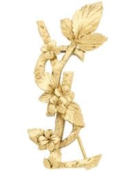 Saint Laurent - Cassandre Hydrangea Brooch - Lyst