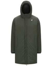 K-Way - Reversible Hooded Jacket - Lyst