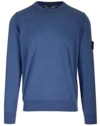 Stone Island - Compass Patch Crewneck Jumper - Lyst