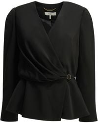 Chloé - Chloé Ring-Drape Peplum Top - Lyst