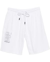 Off-White c/o Virgil Abloh - Arrows-Print Drawstring Shorts - Lyst