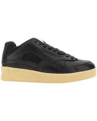 Jil Sander - Round-Toe Lace-Up Sneakers - Lyst