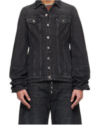 Jean Paul Gaultier - Button-Down Long-Sleeved Denim Jacket - Lyst