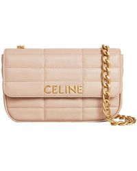 Celine - Chain Shoulder Bag Matelasse Monochrome - Lyst