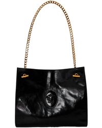 Versace - Solid Color Shoulder Bag - Lyst